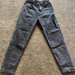 Black faded jeans